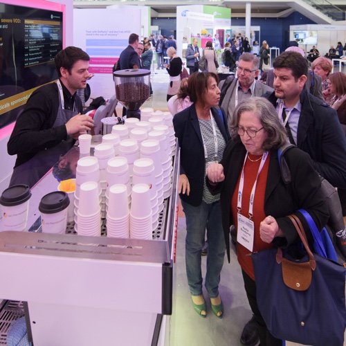 Even coffee being served at a conference during break time