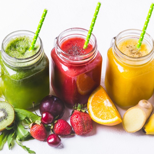 Smoothies from Social Espresso's juice bar hire service