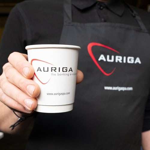 Branded takeaway event coffee cup
